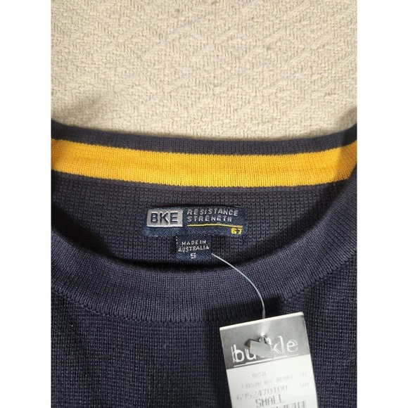Vintage BKE Buckle Sweater‎ Mens Small S Lightweight Long Sleeve Gray Y2K NWT - Picture 3 of 12